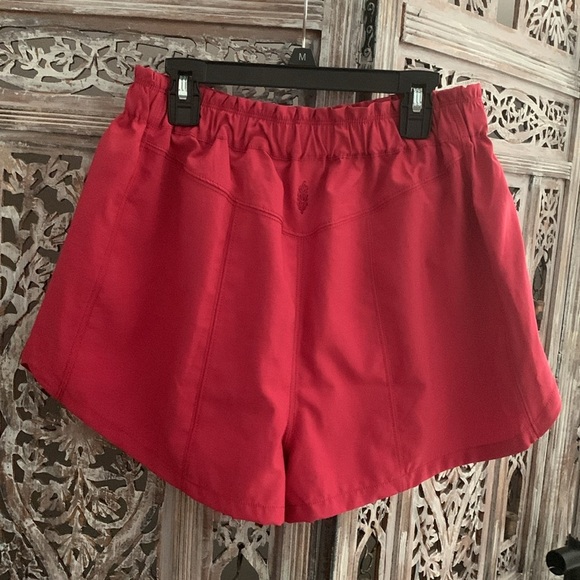 FP MOVEMENT Adventure Shorts Red Black NWT - Picture 5 of 6
